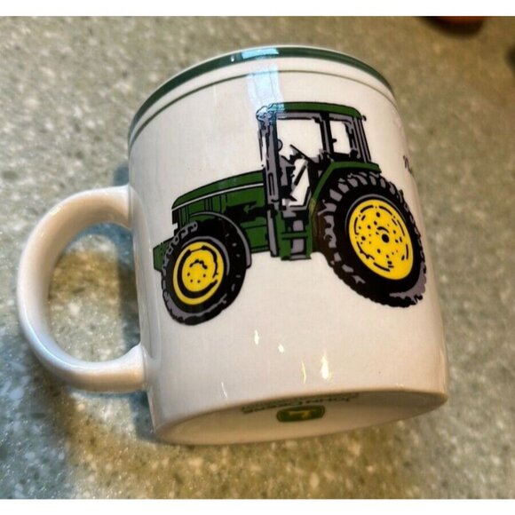 John Deere Tractor Cup Mug Nothing Runs Like A Deere Replacement Gift Gibson Two - Picture 2 of 4